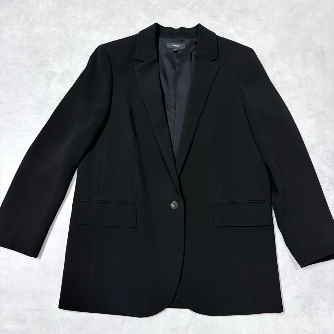 Theory ジャケット クラシッククレープ M相当 黒
