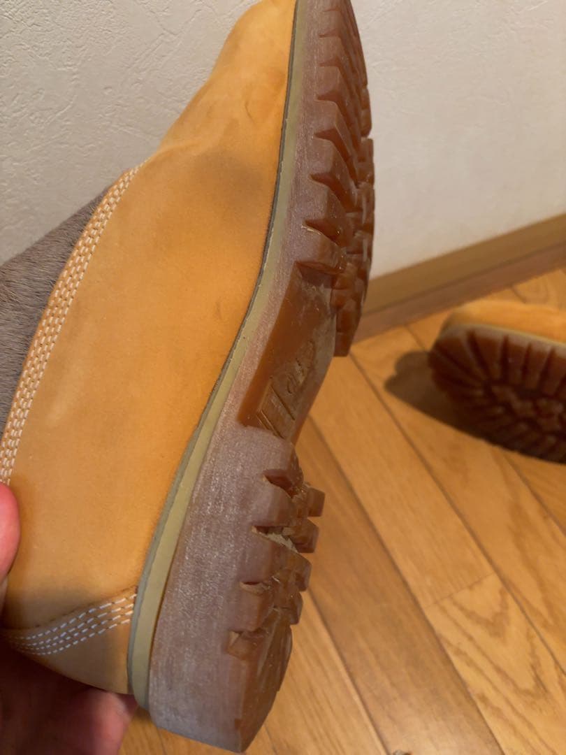 ティンバーランド Timberland イエローヌバックブーツ✖️ハラコ
