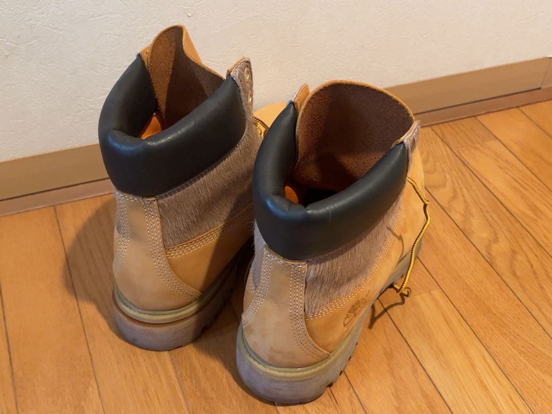 ティンバーランド Timberland イエローヌバックブーツ✖️ハラコ
