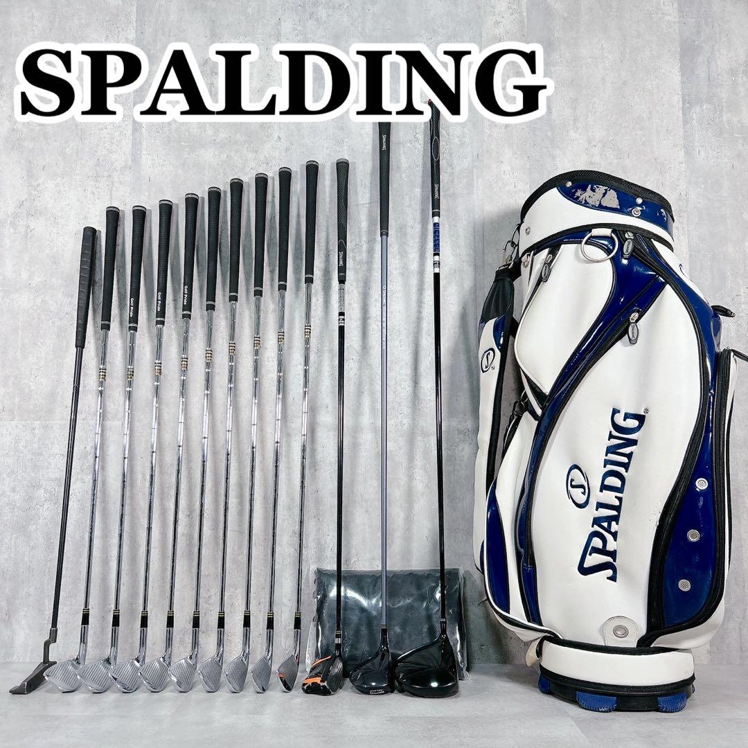 T206 スポルディング ゴルフクラブ メンズ フルセット 白 青 初心者