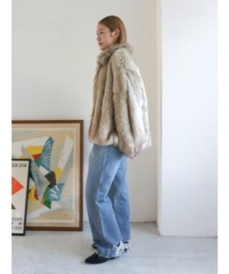 ungrid ボリュームデザインファーコート　完売品