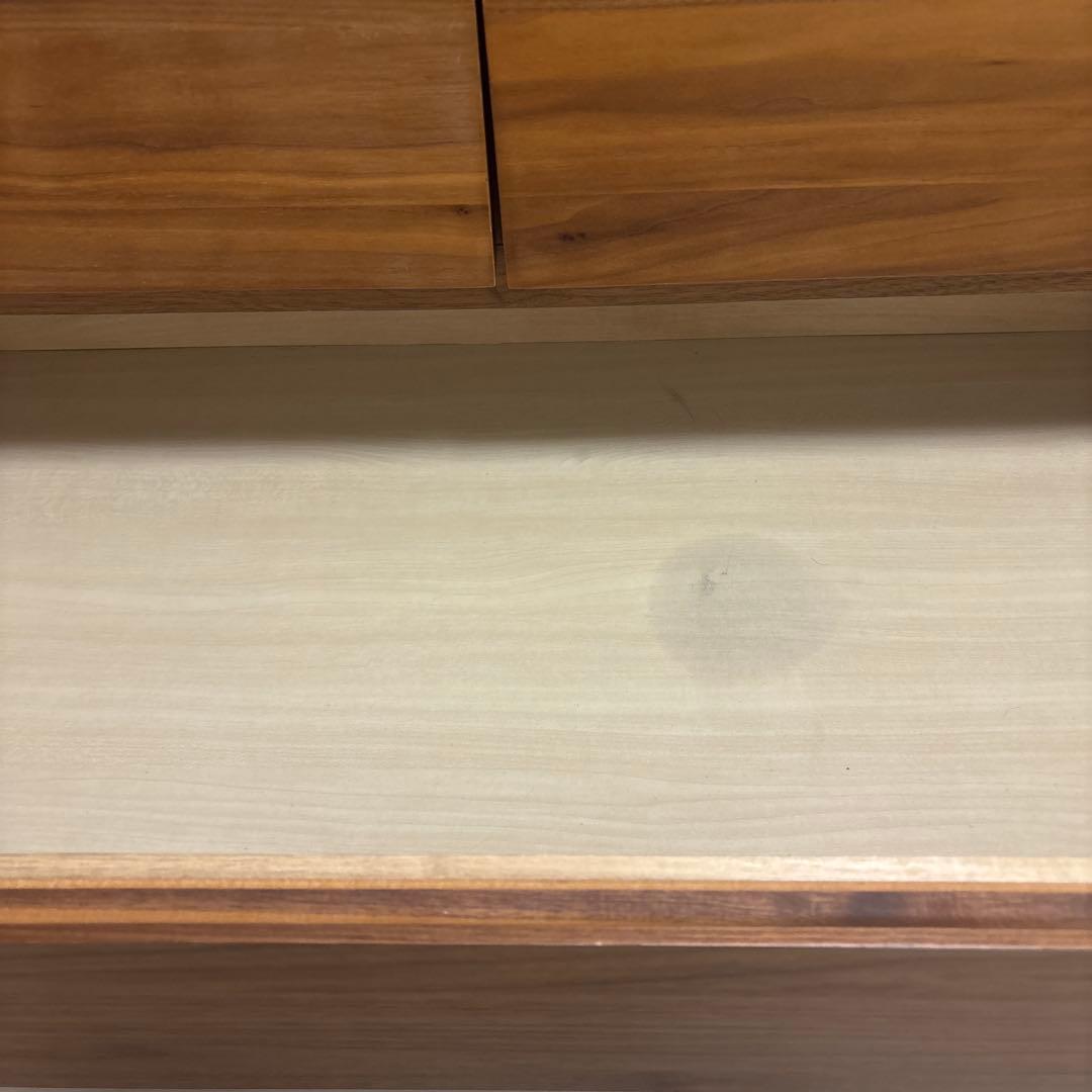 無印良品 木製チェスト４段　ウォールナット材突板