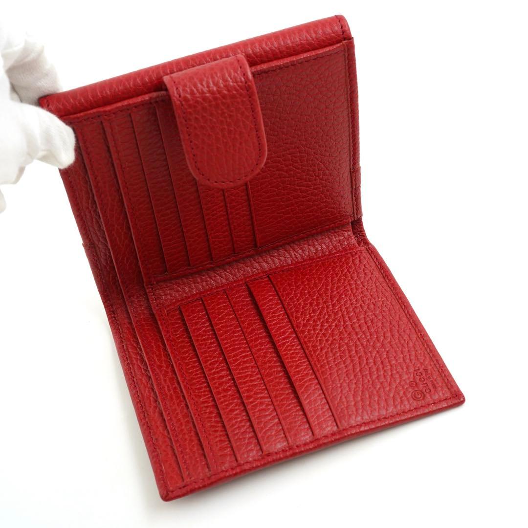 ✨新品未使用・箱付き✨　GUCCI ミニ財布　インターロッキング　二つ折り　GG