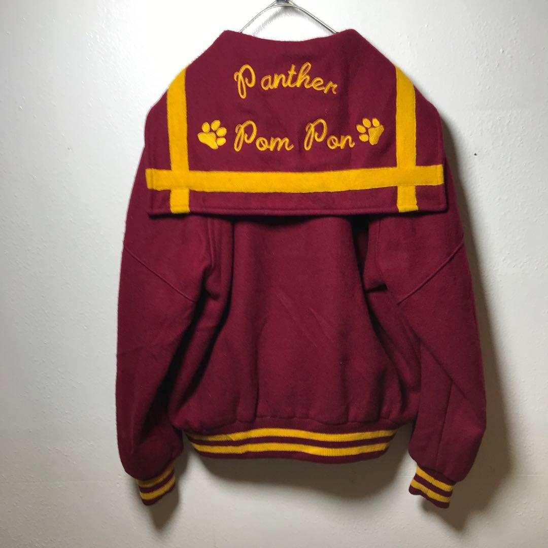【希少品】パンサー90’スタジャン セーラー襟　カラー レディースL 美品