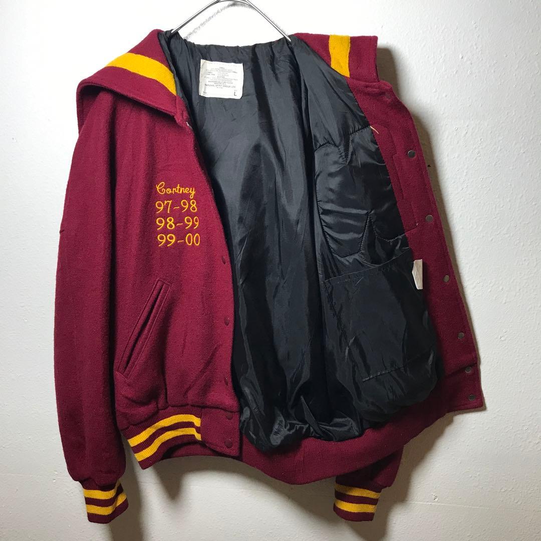 【希少品】パンサー90’スタジャン セーラー襟　カラー レディースL 美品