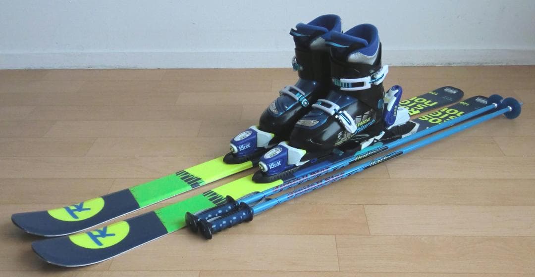 ■■11月限定■送料無料■ロシニョール■子供用スキー4点セット■128/23■■