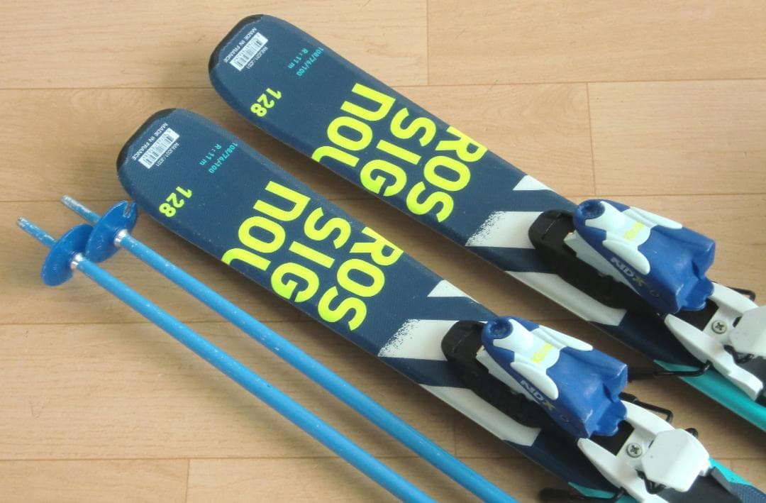 ■■11月限定■送料無料■ロシニョール■子供用スキー4点セット■128/23■■