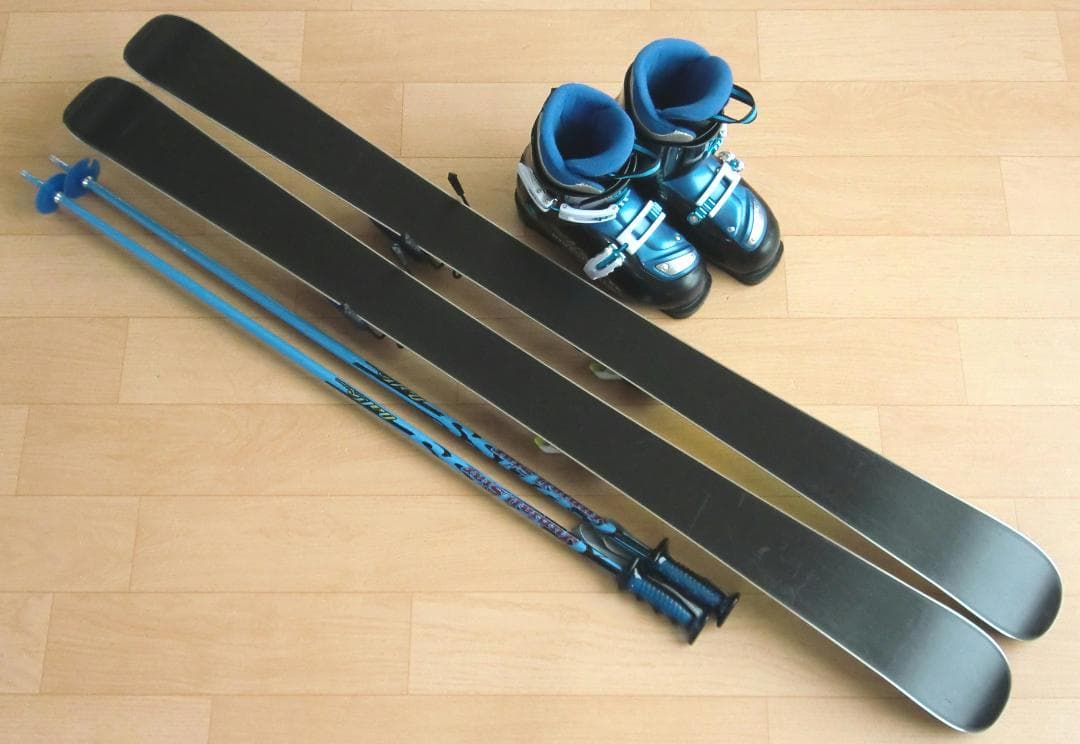 ■■11月限定■送料無料■ロシニョール■子供用スキー4点セット■128/23■■