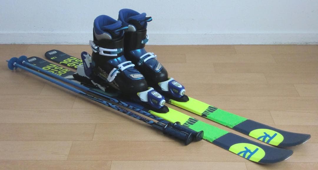 ■■11月限定■送料無料■ロシニョール■子供用スキー4点セット■128/23■■