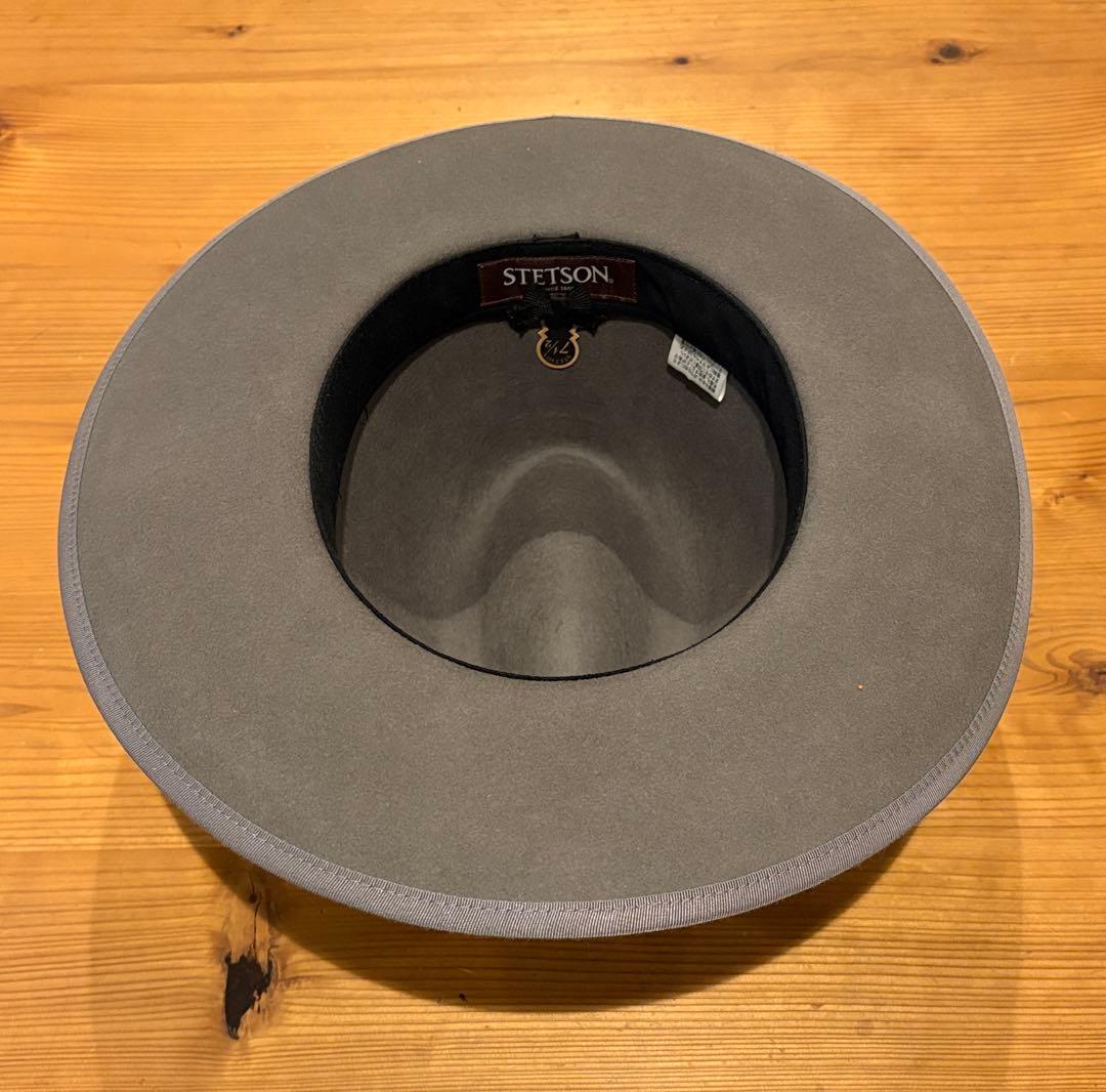 【STETSON／ステットソン】ウール ロングフラットブリム ハット 60cm