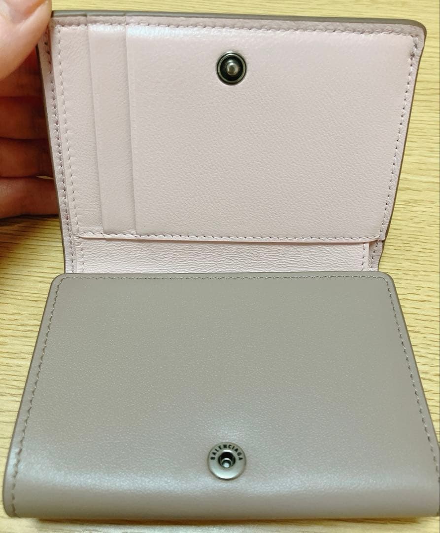 ENVELOPE ミニウォレット（セサミ/スエードピンク）