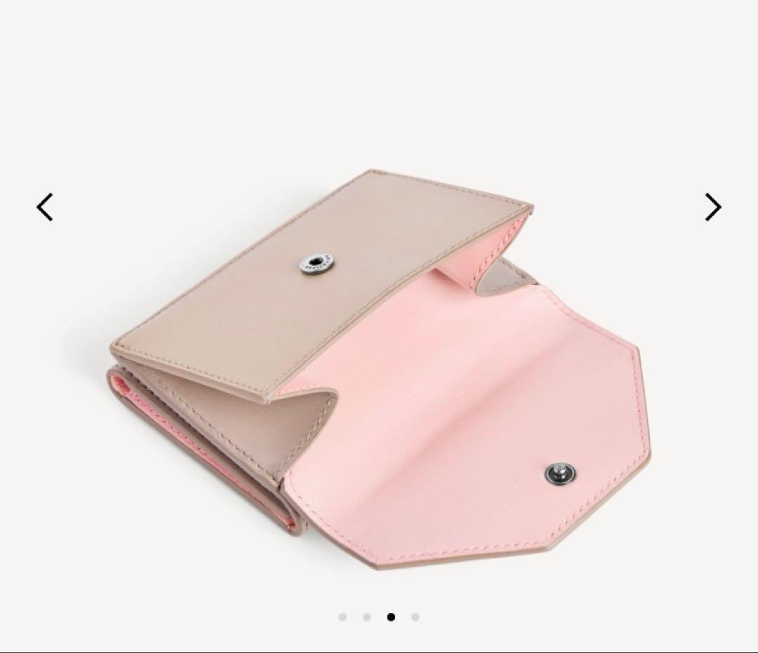 ENVELOPE ミニウォレット（セサミ/スエードピンク）