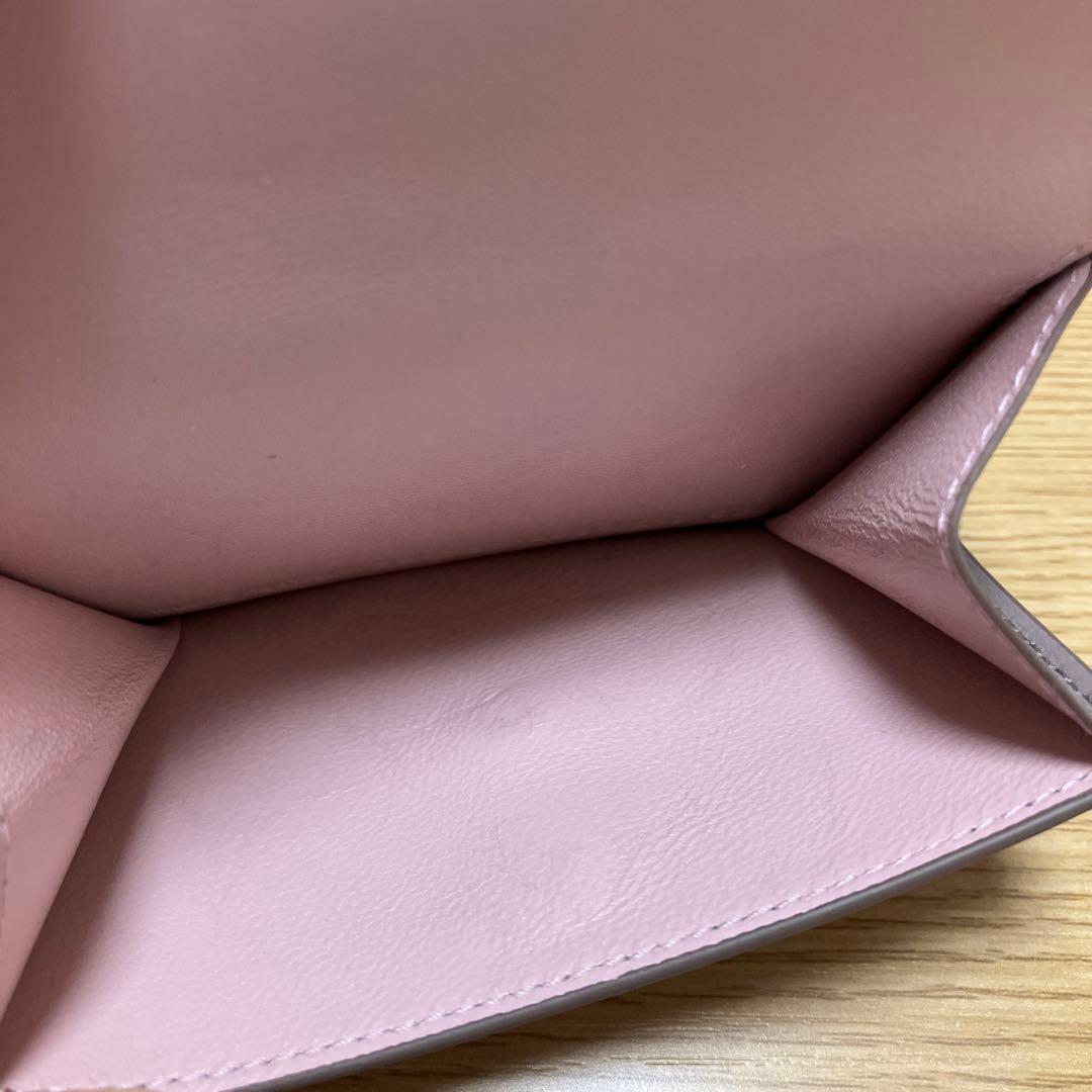 ENVELOPE ミニウォレット（セサミ/スエードピンク）