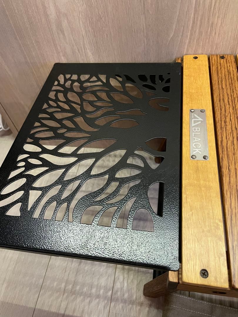 「専用」ブラックデザイン　ハレテーブル+アイアンプレート２枚「ノーマル２枚」