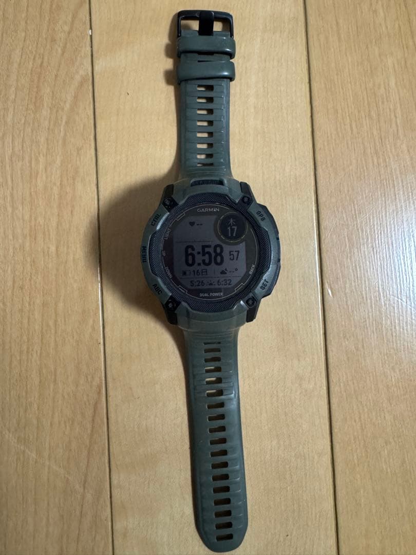 GARMIN INSTINCT 2X DUAL POWER モス