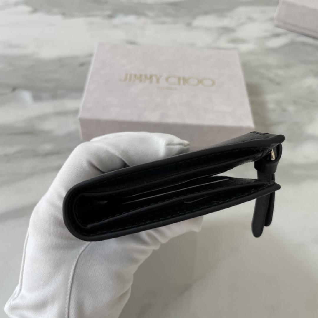 ジミーチュウ　LITZY 二つ折り　財布　ブラック　バッグ　スニーカー