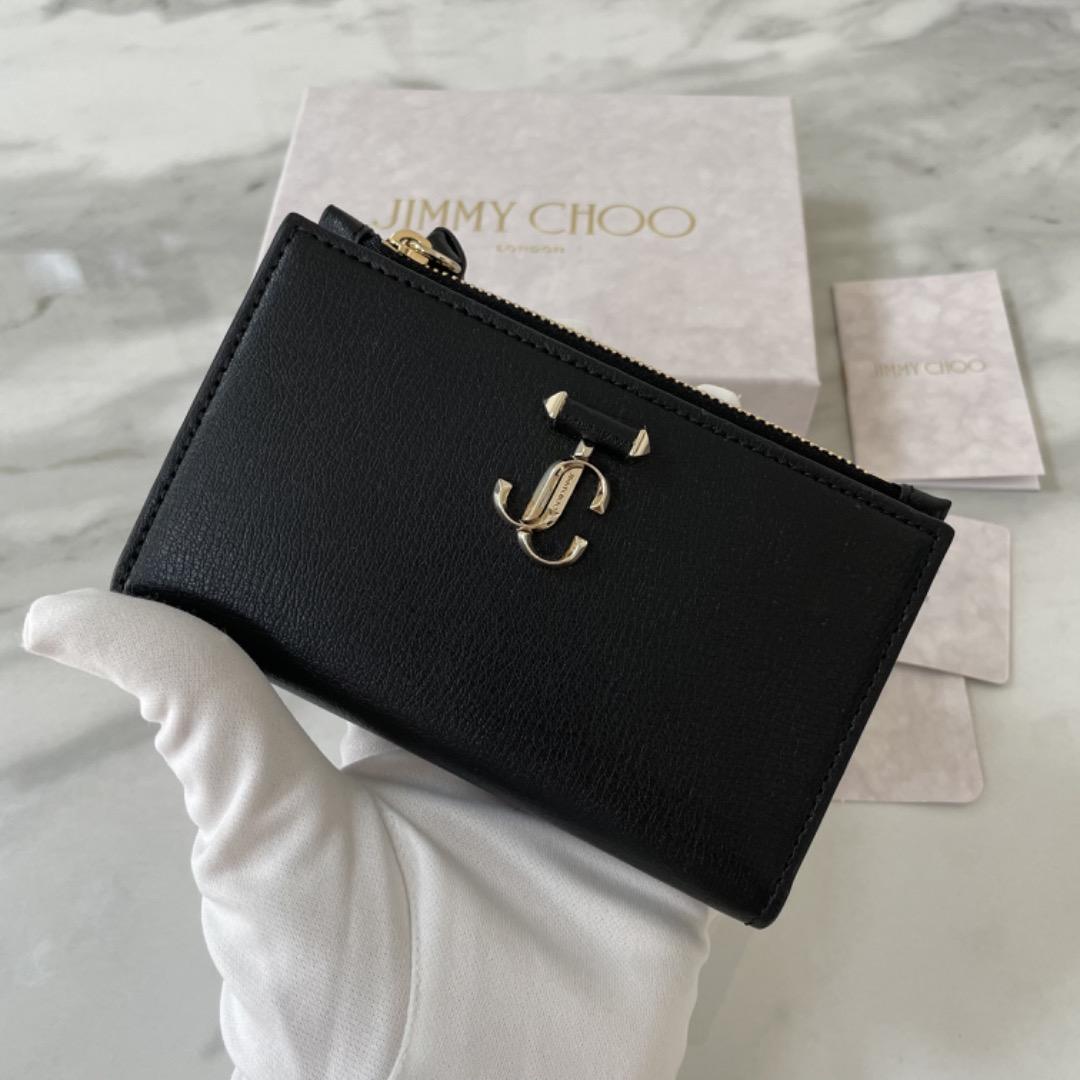 ジミーチュウ　LITZY 二つ折り　財布　ブラック　バッグ　スニーカー