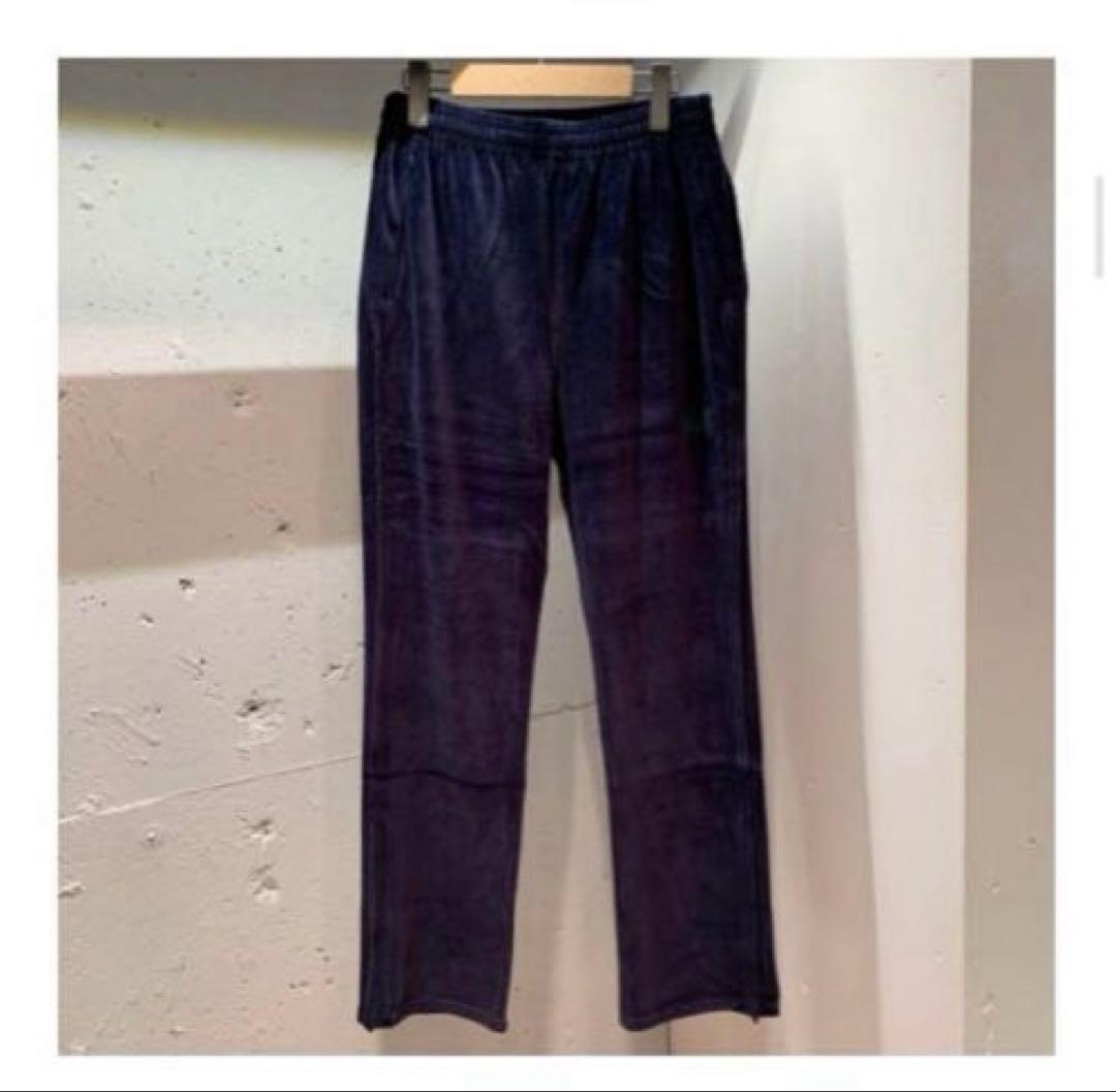 NEEDLES × BEAMS BOY 別注 Velour Pants NAVY