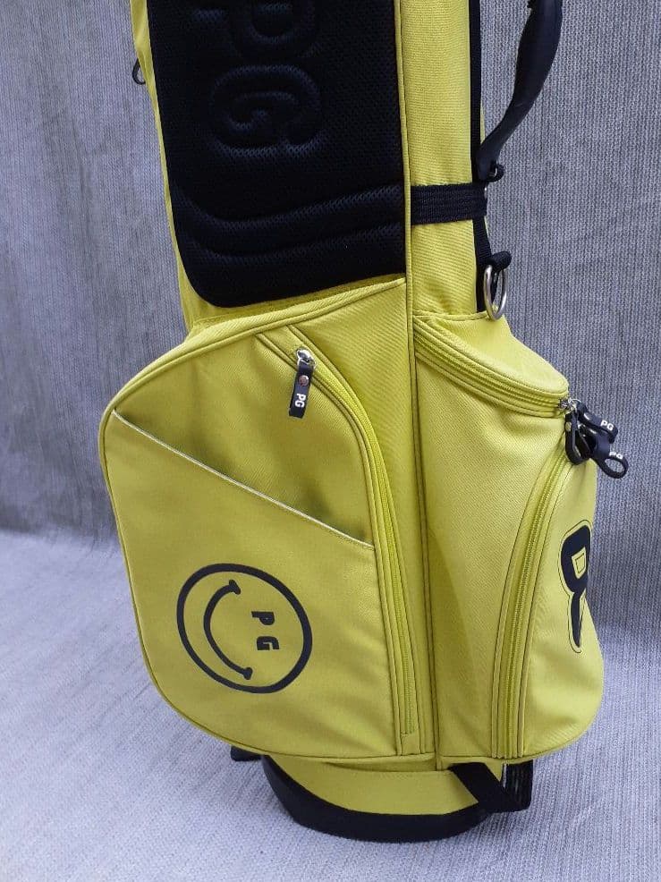 PEARLY GATES 蛍光イエロー スタンド式 キャディバック