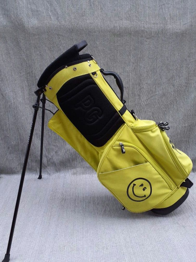 PEARLY GATES 蛍光イエロー スタンド式 キャディバック