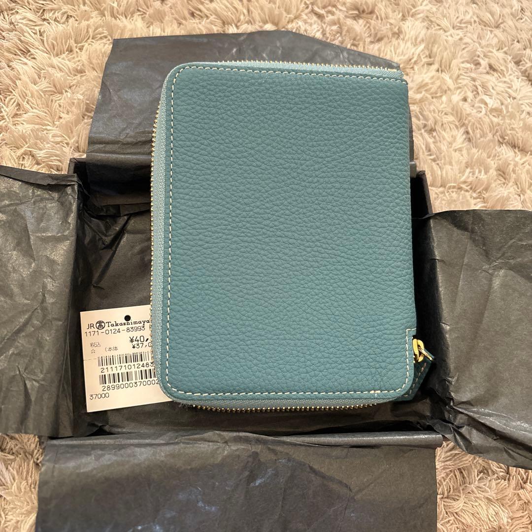 【未使用】BONAVENTURA 二つ折り財布 ブルーシアン