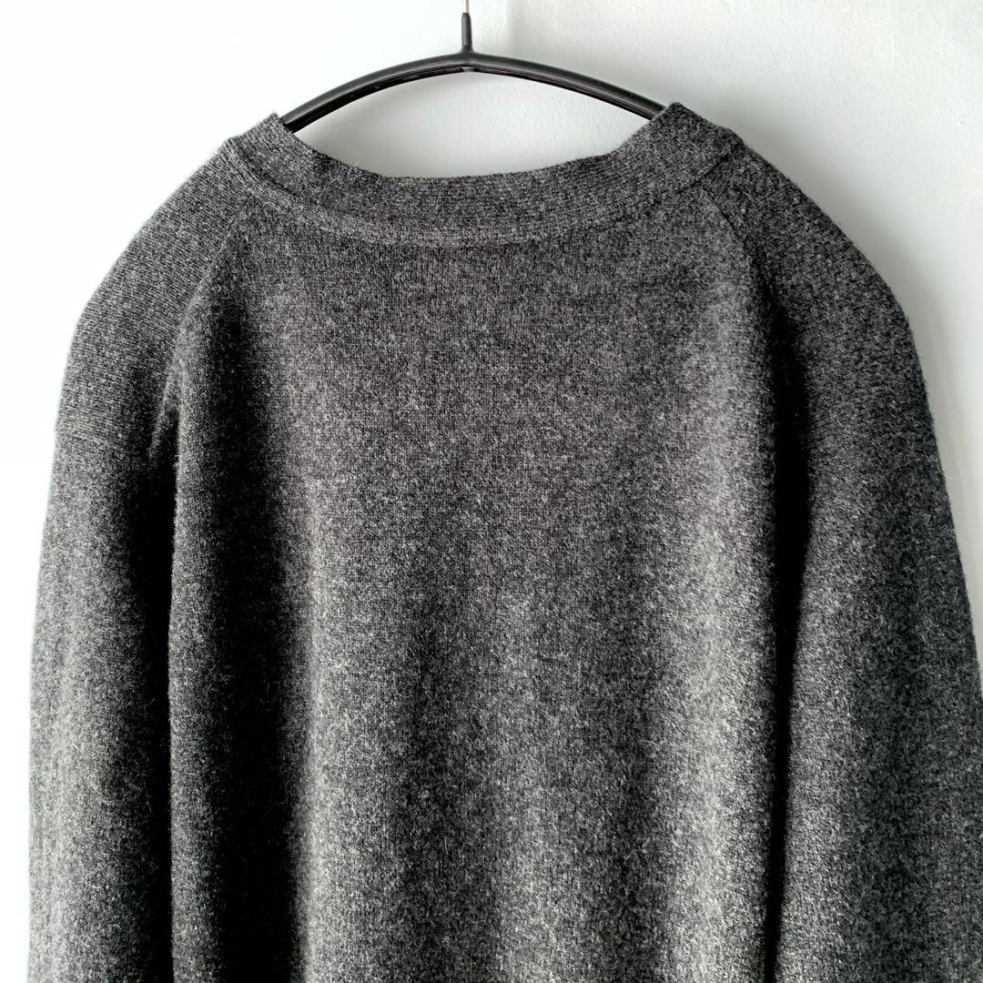 William Lockie スコットランド製 ニットカーディガン 38Mグレー