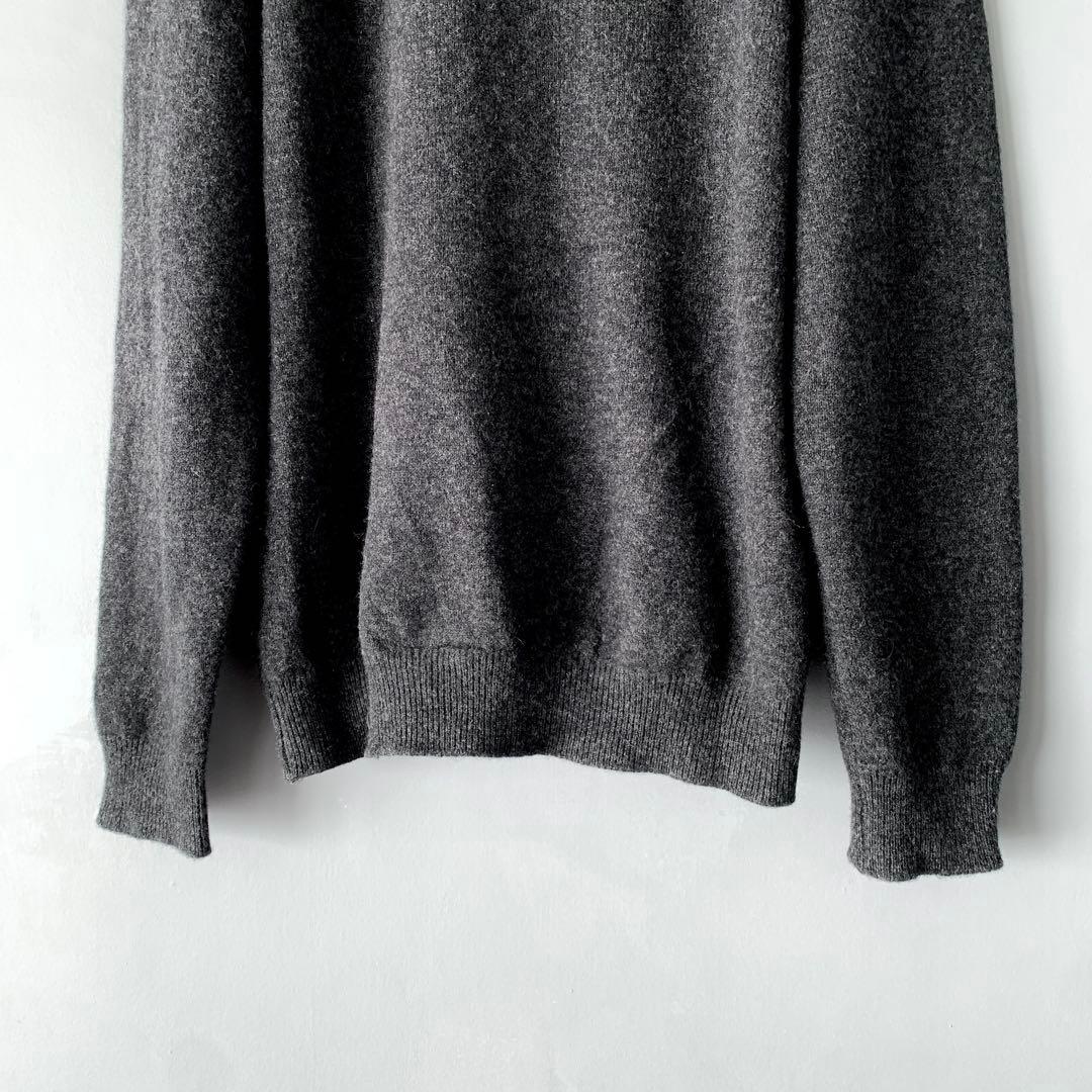 William Lockie スコットランド製 ニットカーディガン 38Mグレー