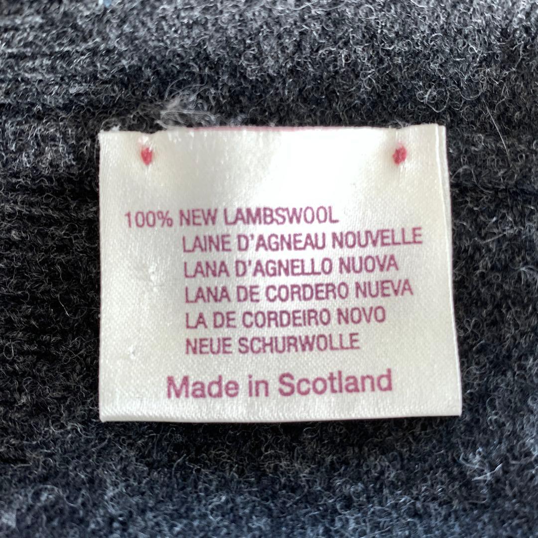 William Lockie スコットランド製 ニットカーディガン 38Mグレー
