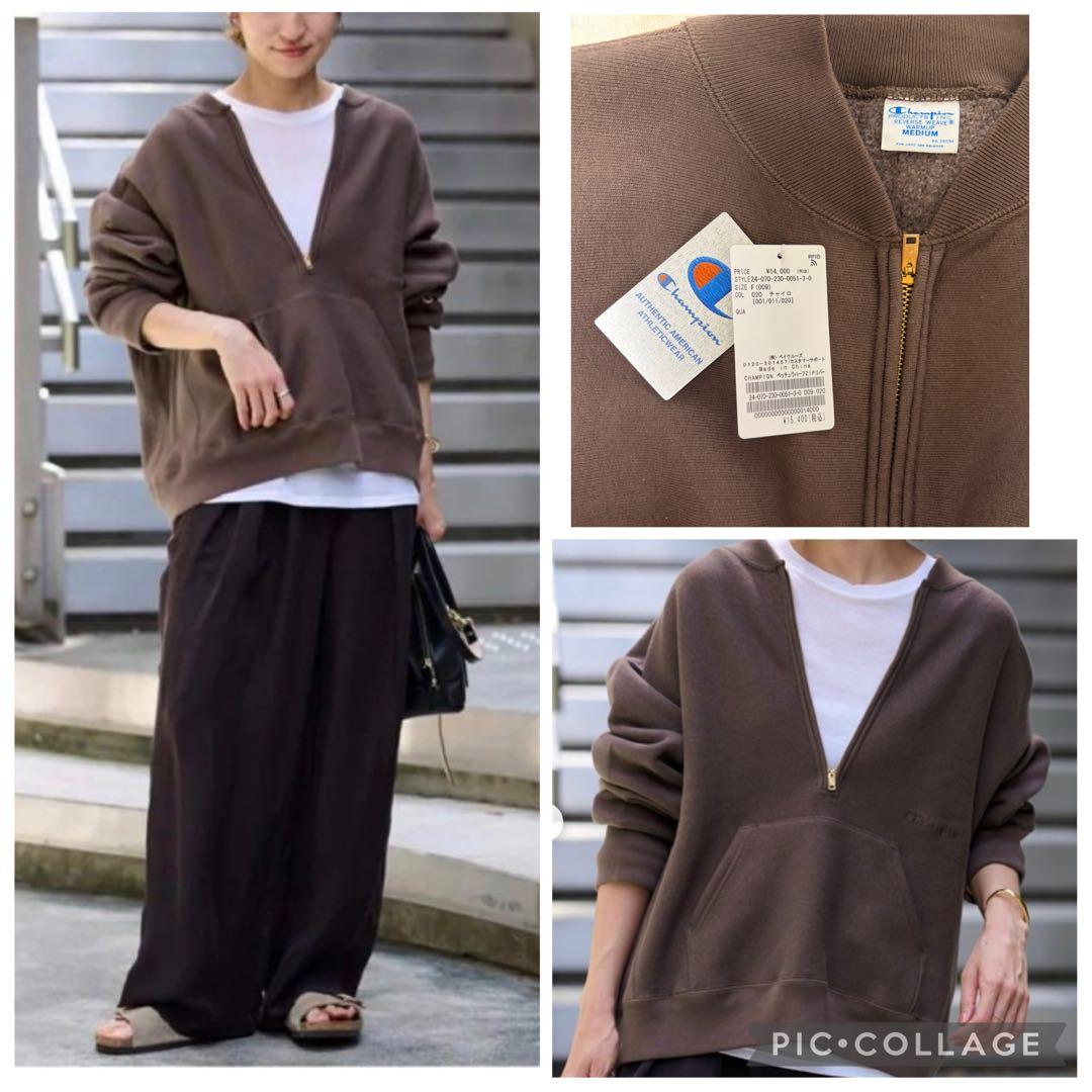 フレームワーク/チャンピオン 別注ハーフZIPリバースウィーブ11.5