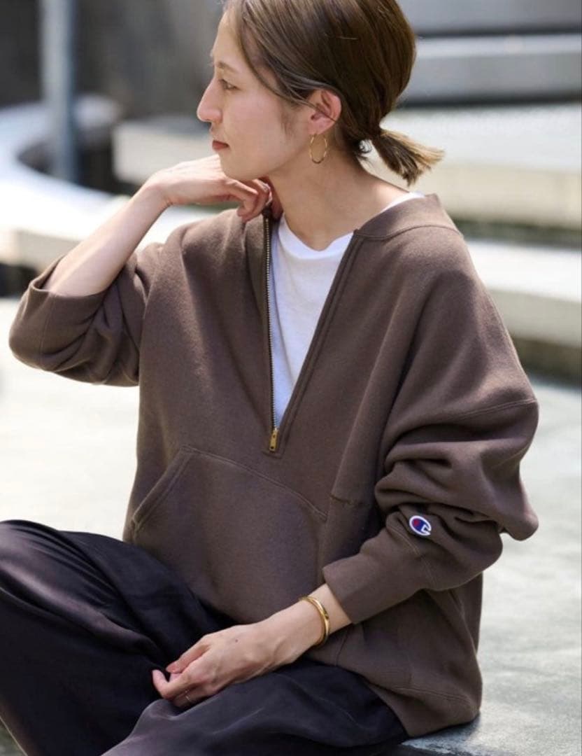 フレームワーク/チャンピオン 別注ハーフZIPリバースウィーブ11.5