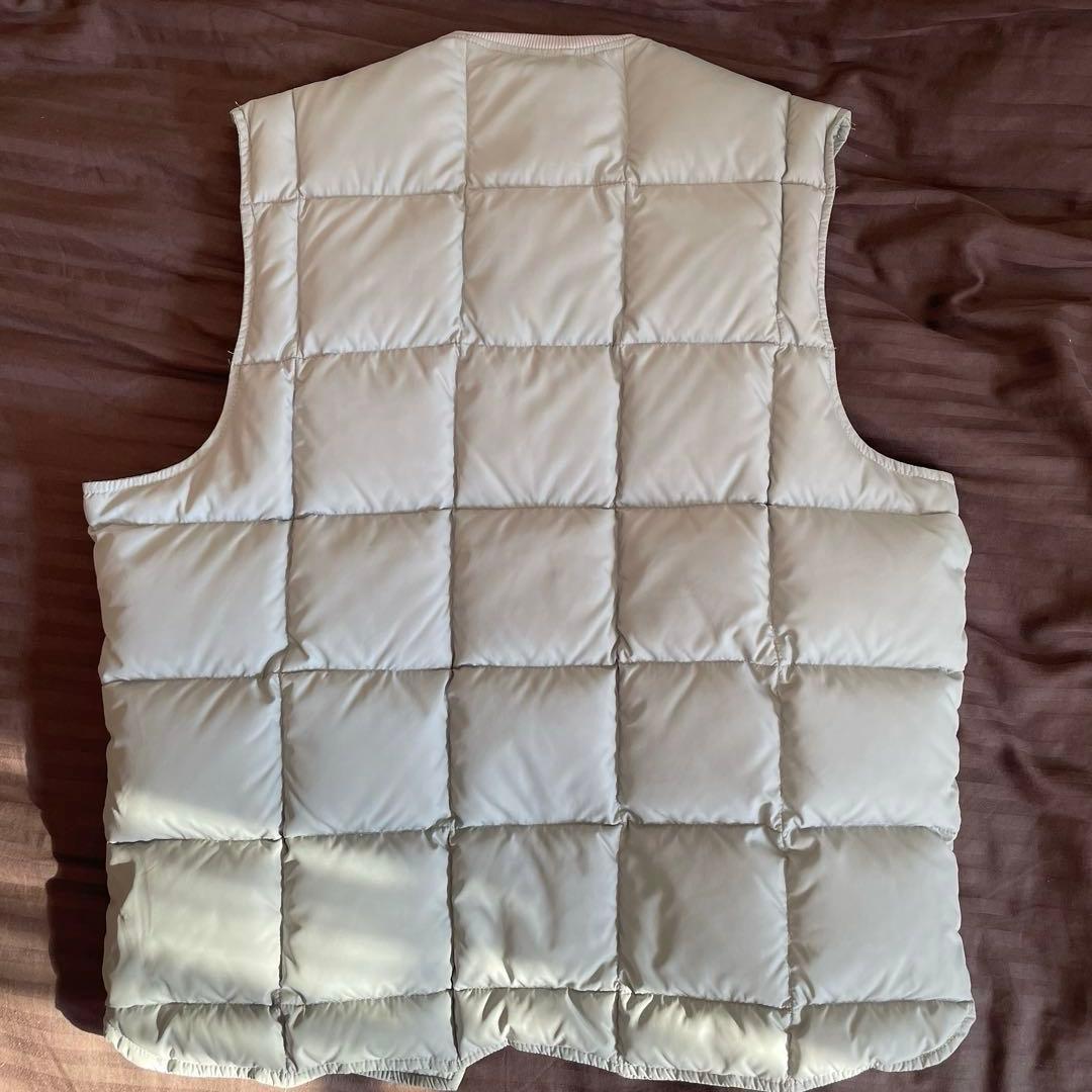 Eddie Bauer 黒タグ ダウンベスト ライトグレー
