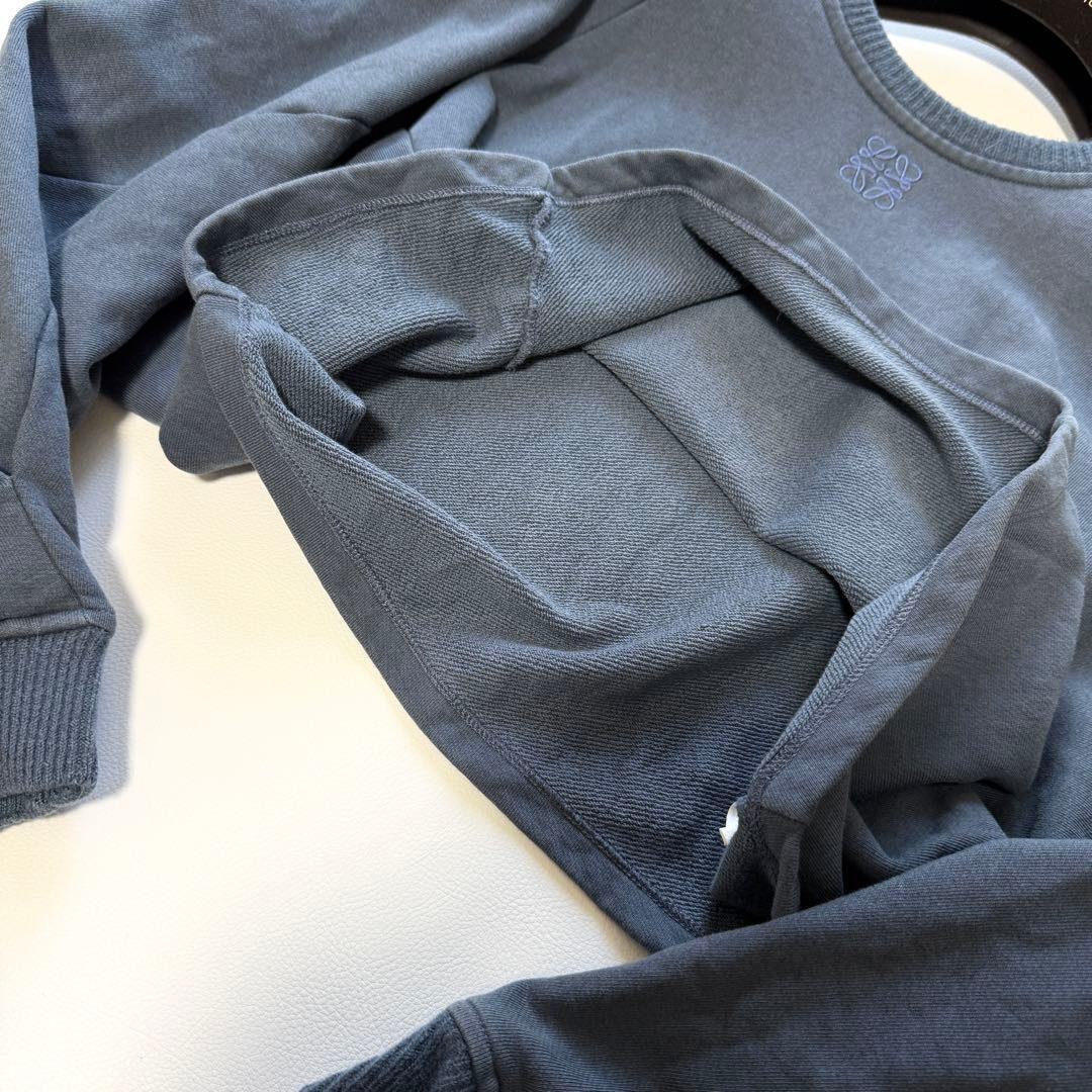 ✨近年モデル 完売品✨ ロエベ クロップド アナグラム 刺繍ロゴ スウェット