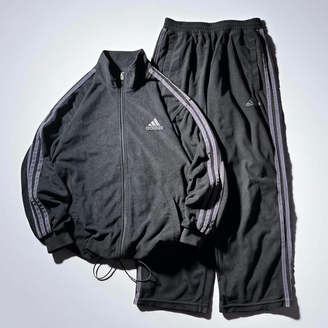 トップス 2000 old adidas fleece set up y2k