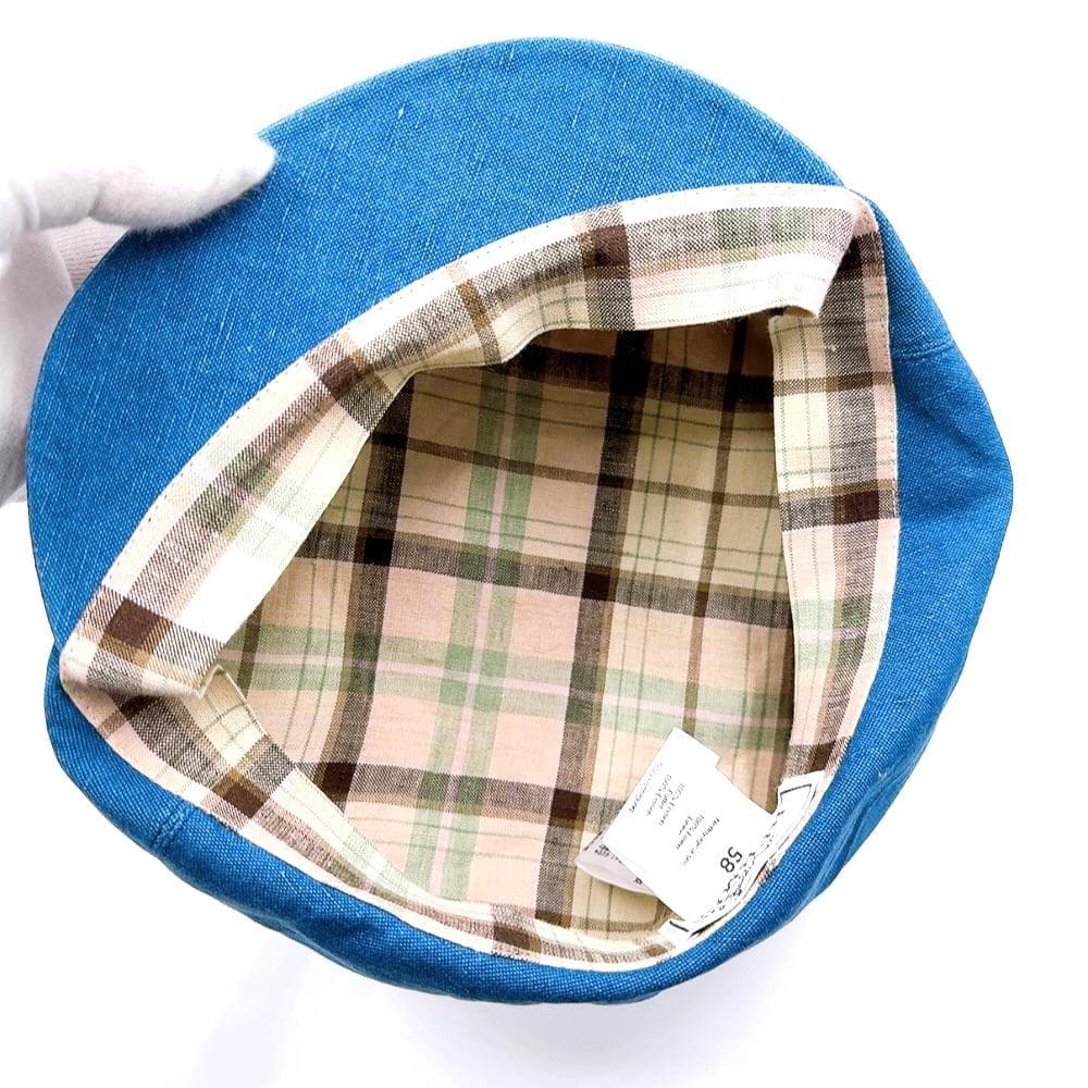 ◇エルメス◇コットン/ブルーデニム/58/キャスケット/帽子/キャップ/ブランド