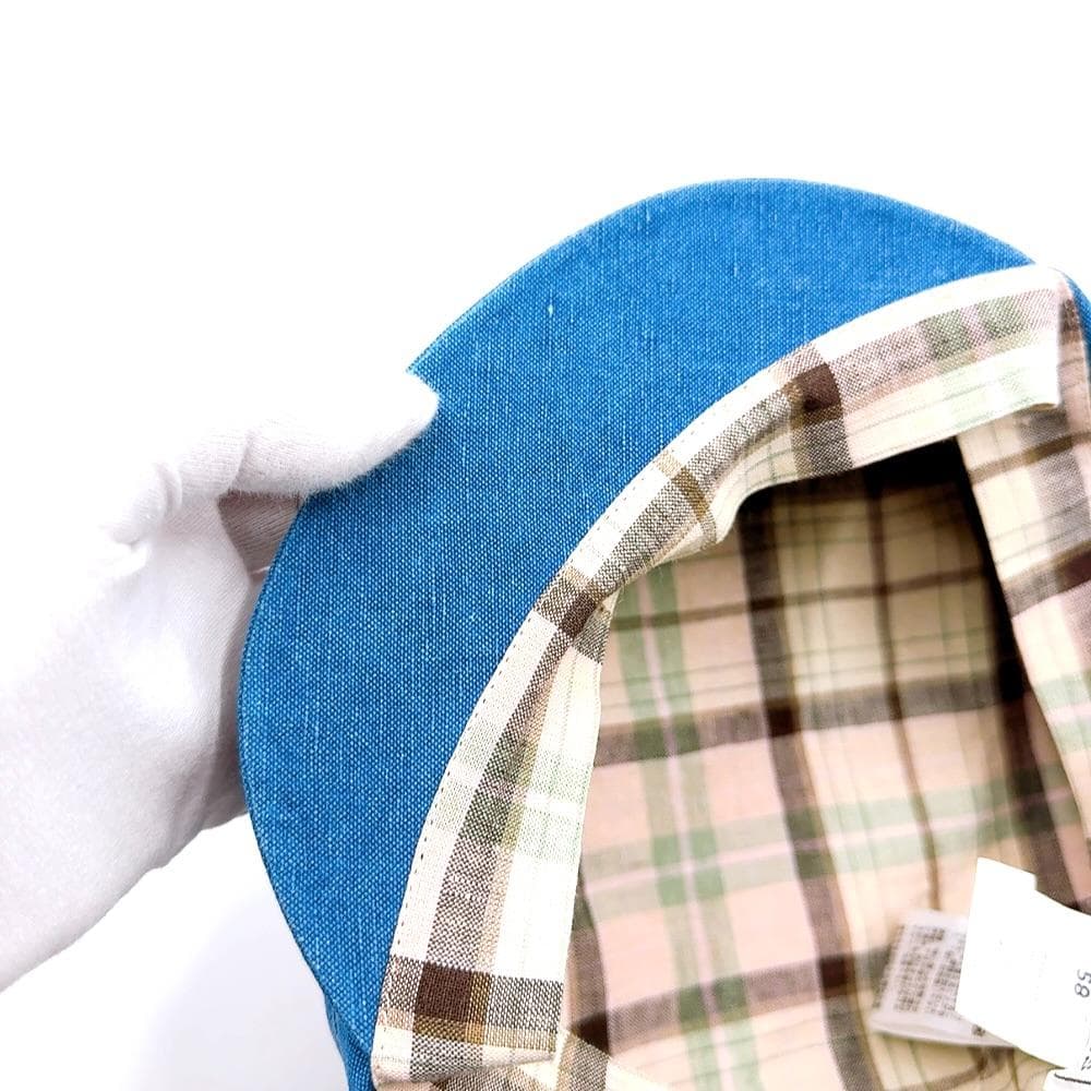 ◇エルメス◇コットン/ブルーデニム/58/キャスケット/帽子/キャップ/ブランド