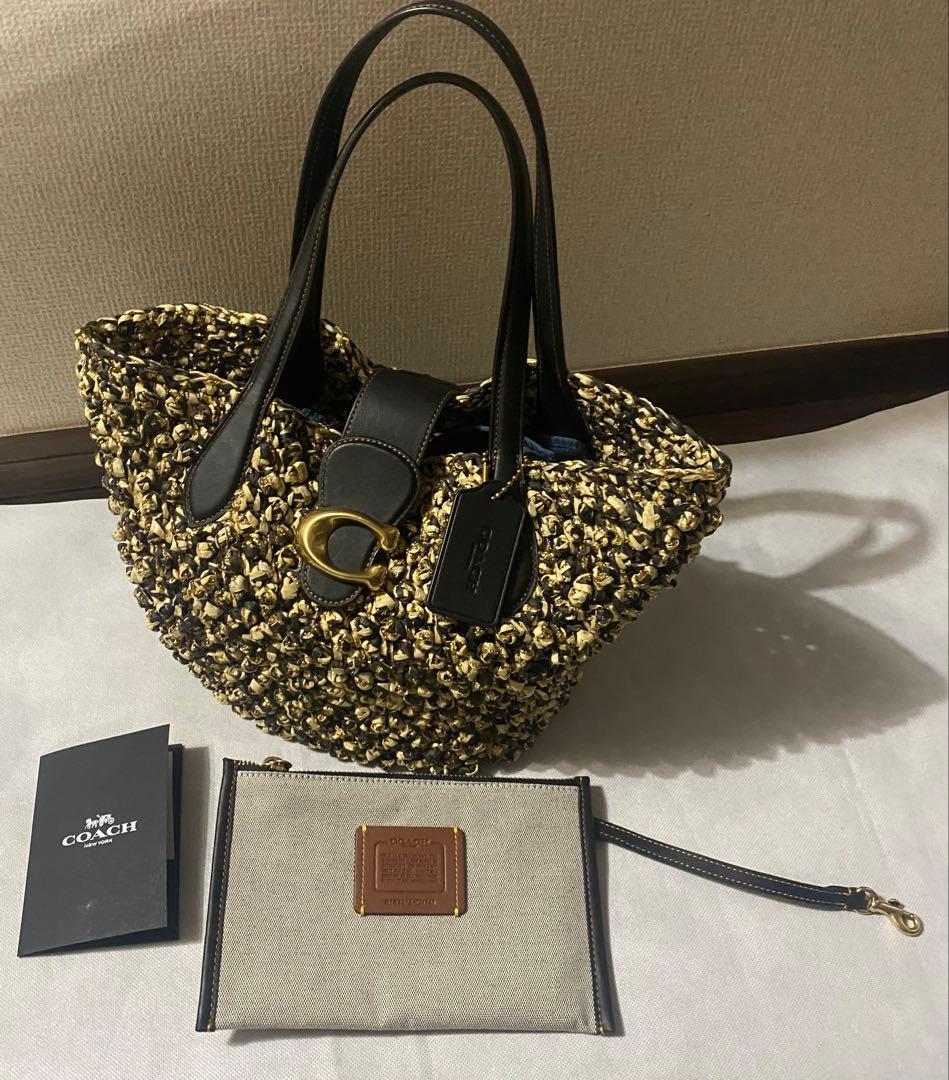 【完売品，新品】COACH タビーCデザインかごバック、紙袋、保存袋付き