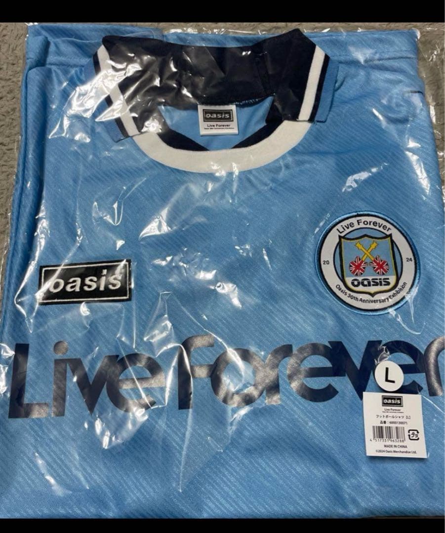 Oasis フットボールシャツ L リヴ・フォーエヴァー オアシス展 L