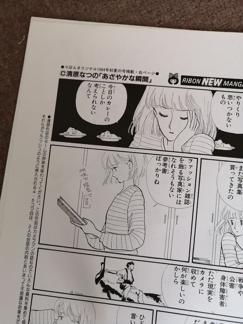 Ｗ‼️高級品‼️希少品‼️りぼん複製原画集　全14枚‼️