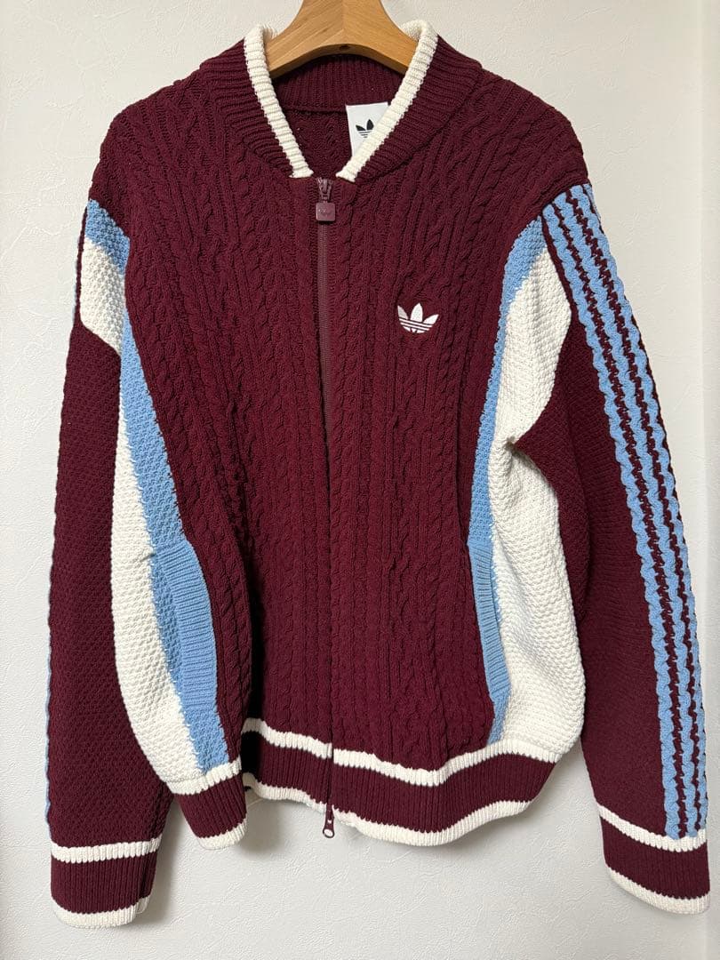 adidas レトロミックスカーディガン　2XL