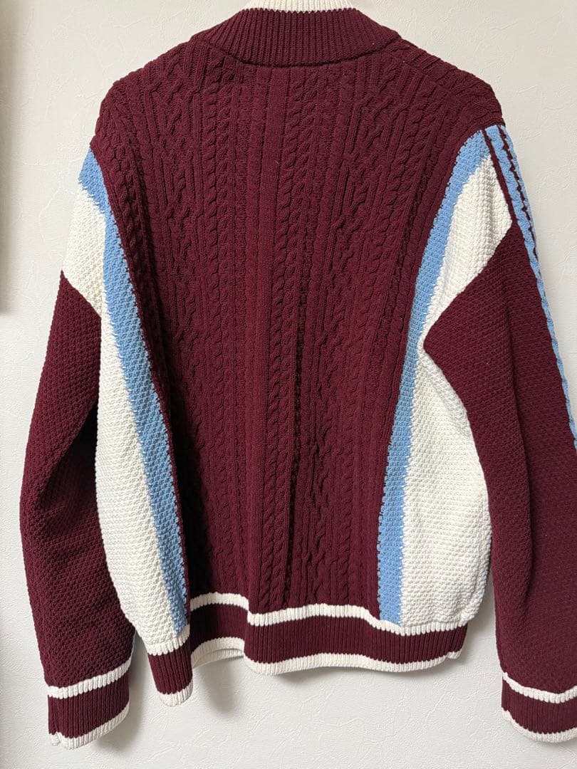 adidas レトロミックスカーディガン　2XL