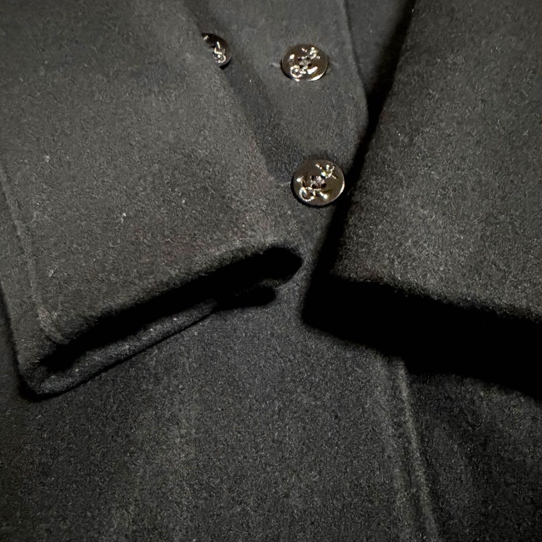 美品★USA製★schott ショット ピーコート 黒 メンズジャケット 18