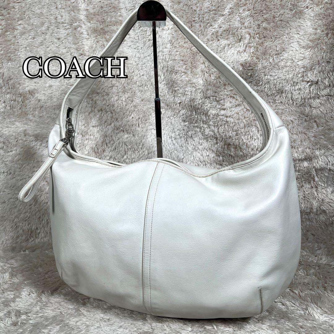 COACH コーチ ワンショルダーバッグ レザー ホーボー 9223 白