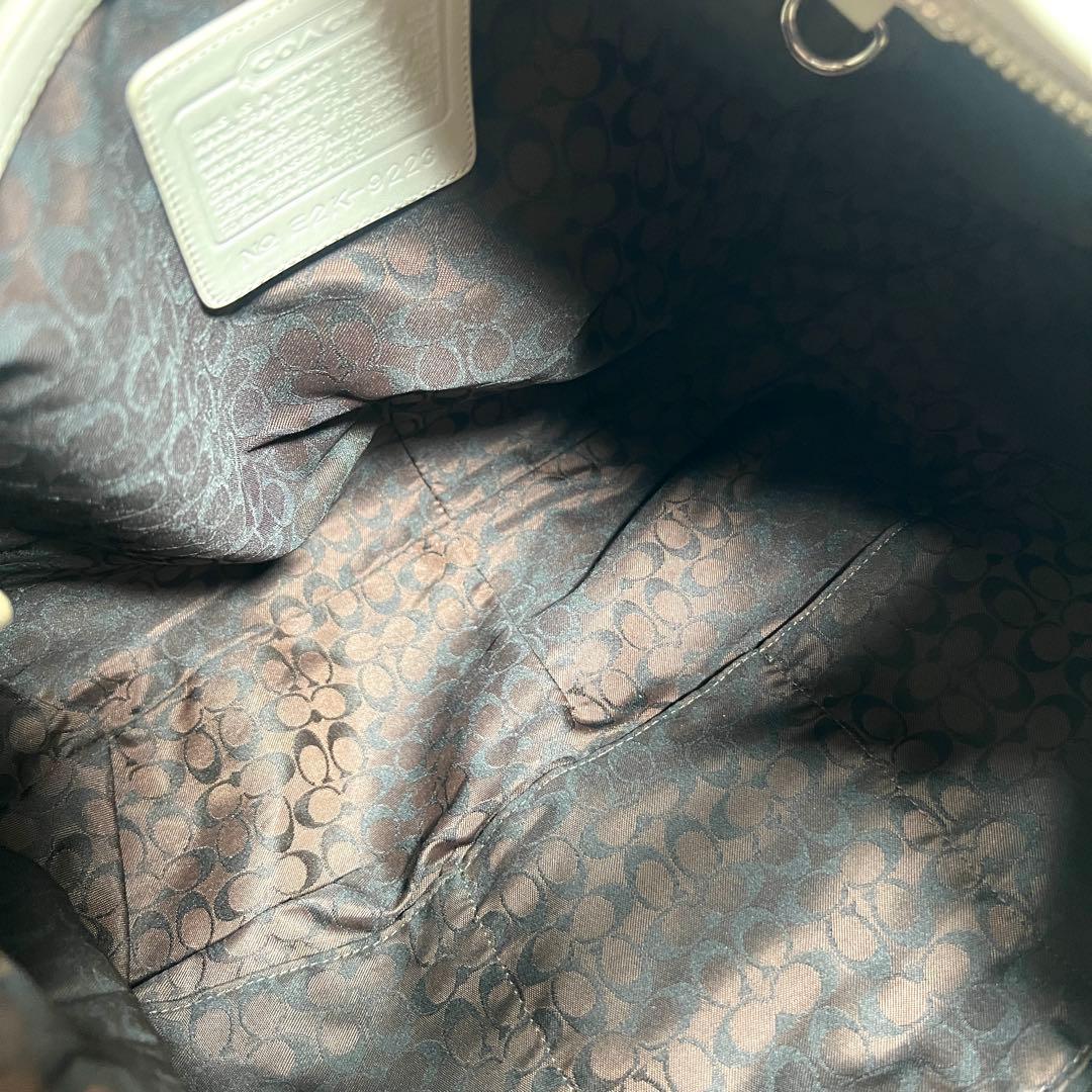 COACH コーチ ワンショルダーバッグ レザー ホーボー 9223 白