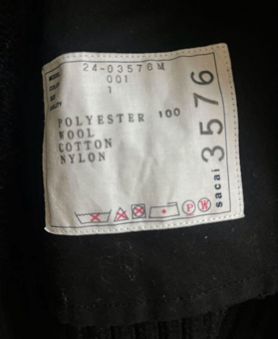 トップス sacai 24aw Knit Cardigan BLACK