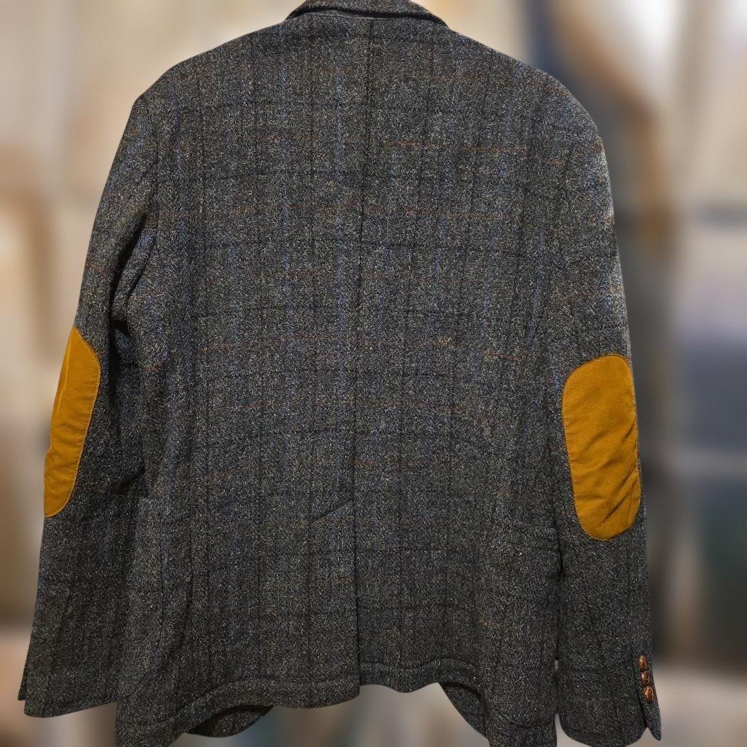 最終お値下げ❗Harris Tweed テーラードジャケット M グレー