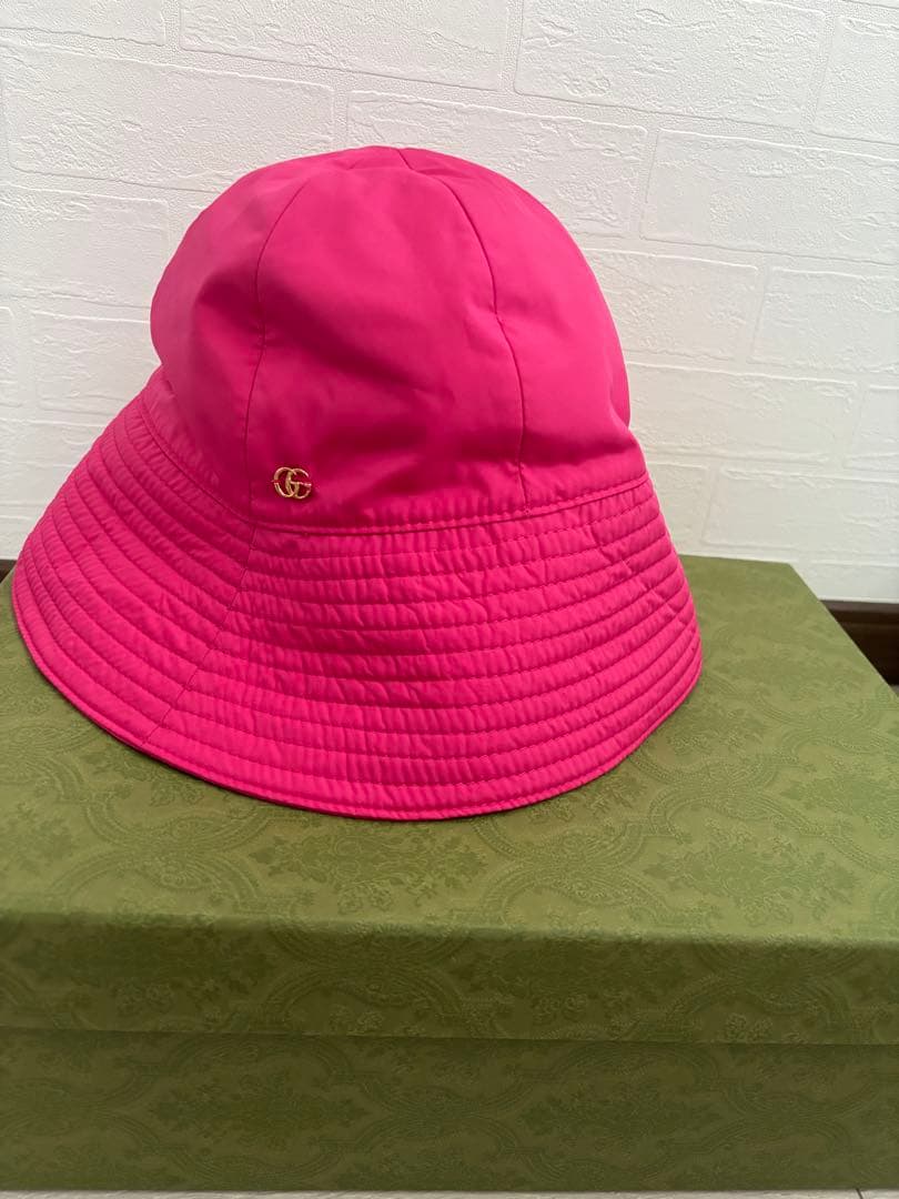 GUCCI ピンク バケットハット S (56cm) 新品タグ付き