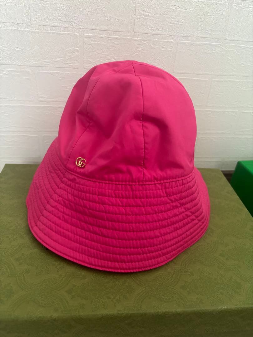GUCCI ピンク バケットハット S (56cm) 新品タグ付き