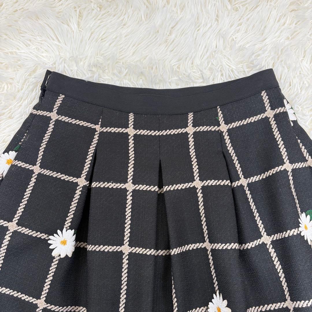 タグ付き エムズグレイシー スカート フラワーモチーフ チュール サイズ40