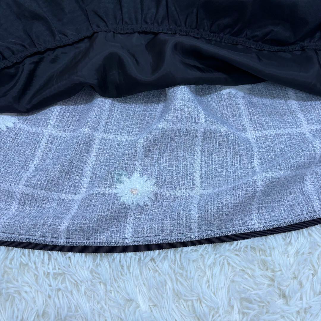 タグ付き エムズグレイシー スカート フラワーモチーフ チュール サイズ40