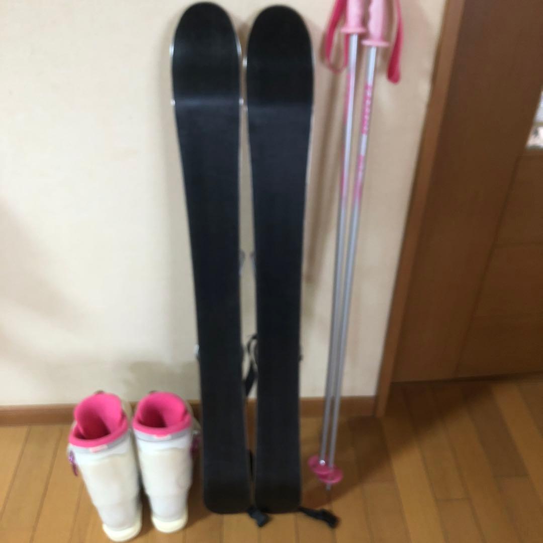 KAZAMA VISHUN-L ショートスキー 板　ブーツ　ストックセット